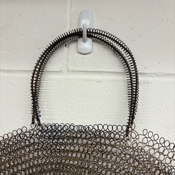Vintage Wire Mesh See Through Large Shopping Tote Bag - Picture 6 of 10